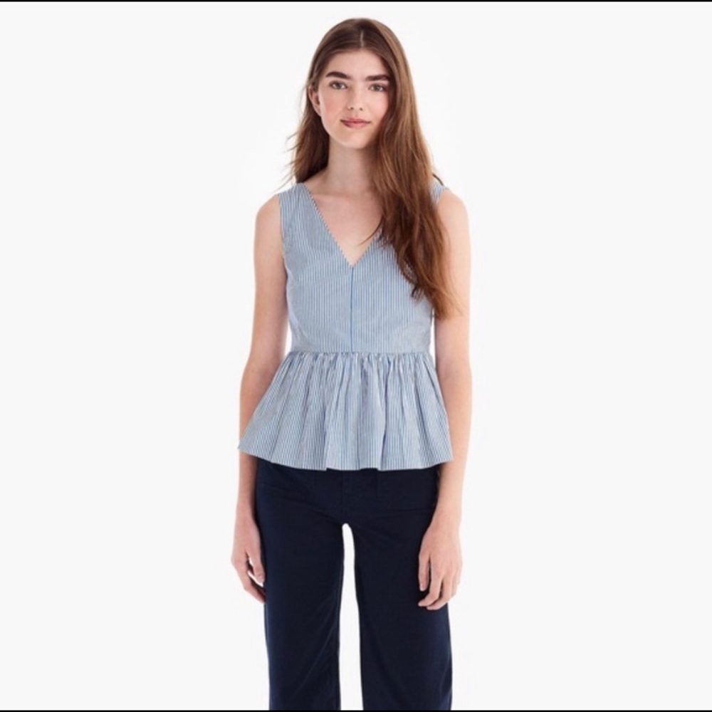 Jcrew Peplum Top